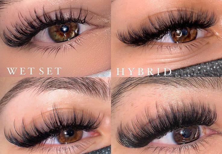 difference between Wet Wispy and Hybrid Eyelash